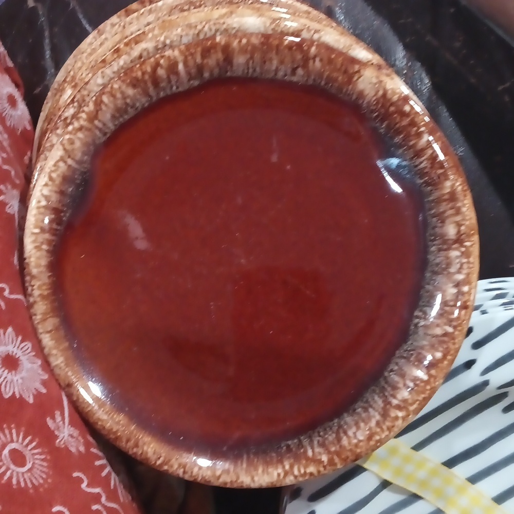 Set Of 7 Hull Pottery Brown Bowl